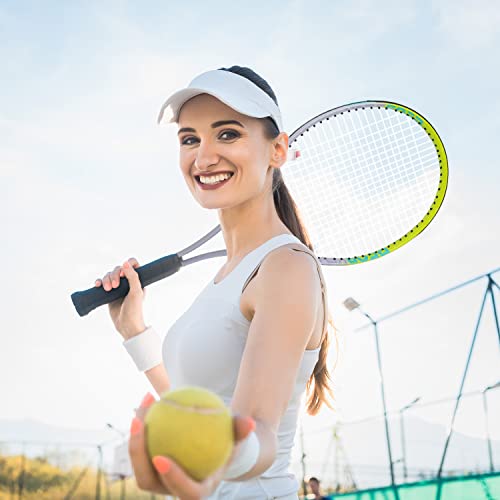 Tennis Racket Pre-Strung Lightweight 27 Inch Racquet Recreational Adult Rackets for Men Women Students Training Tennis Starter Kit with Balls,Carry Bag and Overgrips