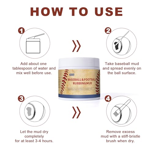 Football Mud for Enhanced Grip & Darkening Leather, Reduces Shine on New Balls, Football Rubbing Mud Original Formula for Leather & Synthetic Game Balls
