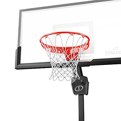 Spalding Momentous EZ Assembly Portable Adjustable Outdoor Basketball Hoop – Assembles in 30 Minutes or Less - color: 54" - Clear View - Black