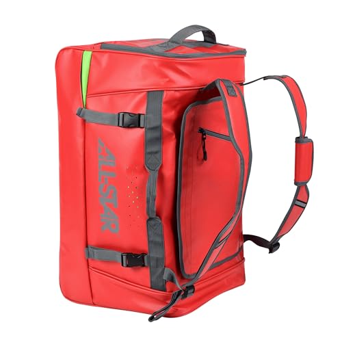 All-Star S7 Elite Player Duffle, 20.5" H x 14" W x 10" D - color: Scarlet Red