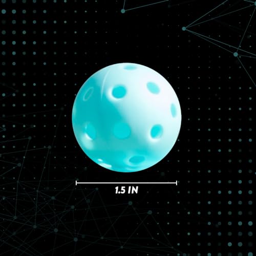 Bandit Sports Mini Popper Plastic Baseballs, Made of Impact-Resistant and Rebounding Material, Perfect Practice Baseballs & Hitting Ball Training - size: 12 count