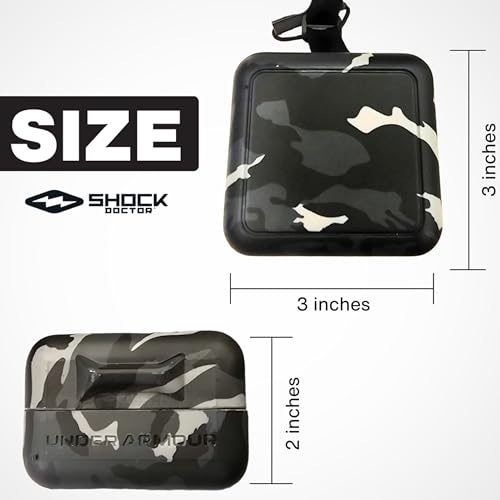 Under Armour Mouth Guard Case. Mouthguard Storage. Keep it Clean and Secure - color: Gold Chrome