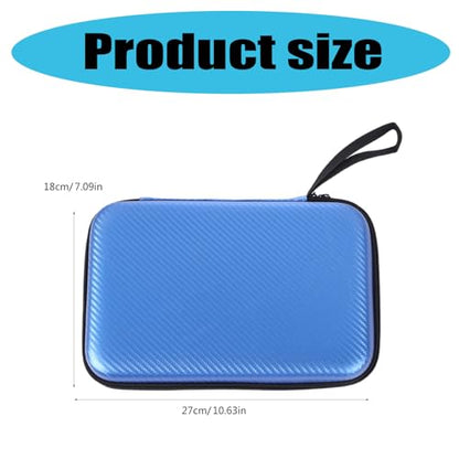 Pingpong Paddles Case Hard Shell Table Tennis Paddle Storage Bag Easy to Carry Great Lovers Pingpong Hard Case Bag for Training and Travel - color: Blue