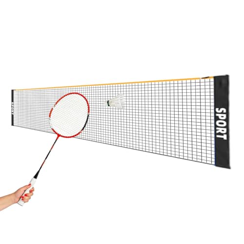 Badminton Net Portable,Foldable Height Adjustable Weatherproof - Tennis Net Outdoor Games | for Kids Adults Sports Training Practice Beach Court Driveway Park Playground Outdoor - size: 3.1m