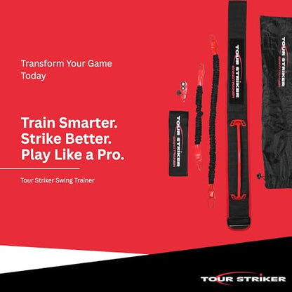 Tour Striker Swing Trainer – Golf Swing Trainer Aid for Muscle Memory & Proper Swing Path – Improves Inside‑Out Strike, Tempo & Consistency – Indoor & Outdoor Use