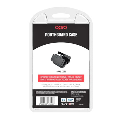 OPRO Mouth Guard Case (Black) Long-Lasting Freshness and Hygiene with Biomaster Protection – Hygienic Retainer Case for Mouthguards, Night Guards, Retainers & Snore Guards - color: Black