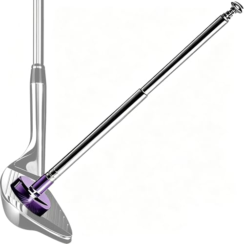 Golf Alignment Rods, Golf Alignment Stick Corrector Lie Angle Tool, Golf Swing Training Aids Aiming Stick - Golf Club Face Aim, Visualize and Align Your Golf Shot - color: Purple