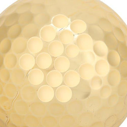 4Pcs Portable Double Layer Gold Plating Golf Ball Accessory Golden for Long Distance High Visibility Practice Training