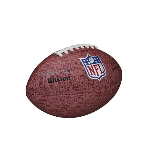 WILSON NFL Authentic Footballs - The Duke - color: Brown, size: Official, style: Replica