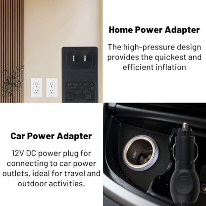 Electric Air Pump for Inflatables Air Mattress Pumps Air Bed Pool Air Pump for Inflatables AC/DC Air Inflator Deflator Float Pumps