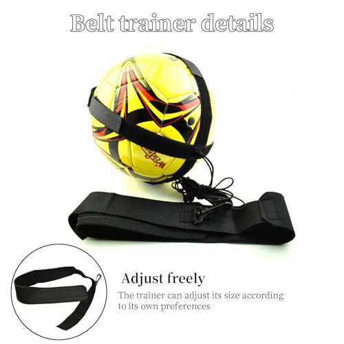 Haploon Volleyball Rebounder Belt, Solo Volleyball Trainer Kit with Elastic Cord, Adjustable Waist Belt & Hand Strap for Serve Spike Practice, 3PCS Training Equipment for Adult Indoor Outdoor