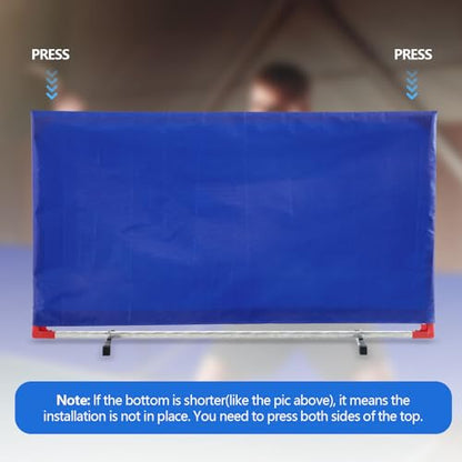 5 Pcs Table Tennis Barrier, 55" x 29.5" Practice Training Baffle with 420D Oxford Cloth, Portable Pickup Surround for Quick Ball Collection, Table Tennis Court Fencing Walls
