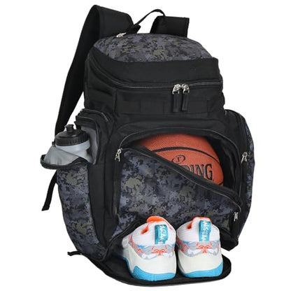 Goloni Basketball Backpack,Large Sports Bag with Ball Compartment & Shoe Compartment, Best for Basketball, Soccer, Volleyball,Gym, Travel