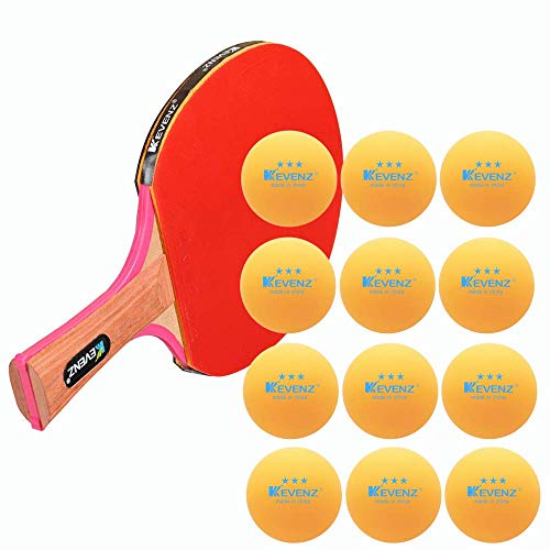 KEVENZ 3 Star Ping Pong Balls, 40+mm Advanced Table Tennis Ball, Bulk Outdoor Ping Pong Balls (Orange, White) - color: Orange, 60-Pack