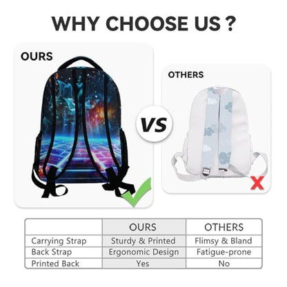 Custom Softball Backpack Gifts - Boys Backpack for Kids Students, 17 Inch Large Capacity Sport School Bookbag for Elementary Travel