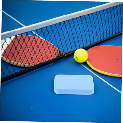 Toyvian 2Pcs Table Tennis Racket Cleaner Portable Sponge Eraser for Paddle Maintenance Professional Rubber Care Kit with Quick Absorption and Dual Purpose Design for Table
