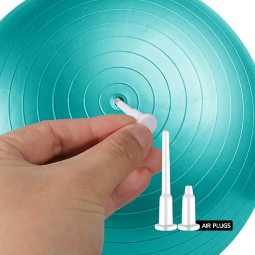 Sliverdew 12 Pieces Exercise Ball Plug Replacement Kit Yoga Ball Fitness Exercise Ball Air Stopper Plug Pin Adapter Kit for Fitness Exercise Ball Inflatable Bed Pool