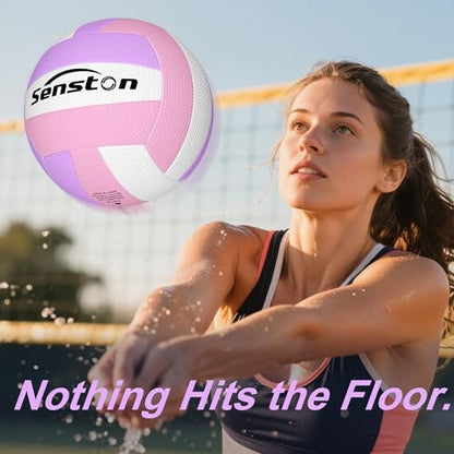 Senston Soft Volleyball Official Size 5 - Beach Volleyball for Indoor/Outdoor Play/Entertainment - style: P06