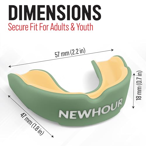 Sports Mouth Guard for Boxing, MMA, Muay Thai, Wrestling, Football & Water Sports – NewHour Adult Mouthguard with a Protective, Breathable Case