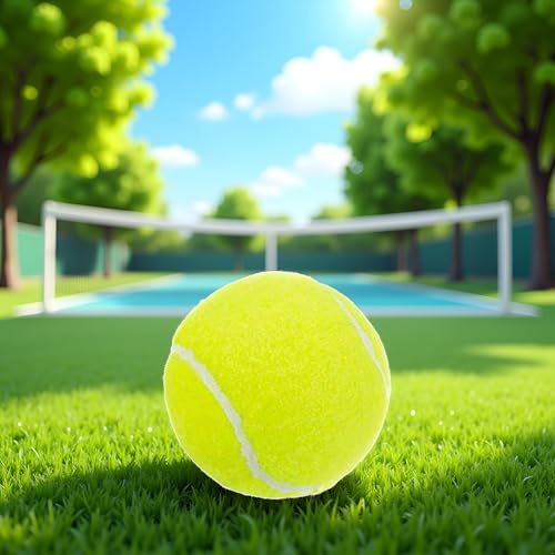 1Pc Green Tennis Elastic Low Level for Adults or Kids Beginners,Pressure Free for Self Tennis Practice,Large Volume Training Tool Outdoor Youth Junior Practice Professional Ball,Small