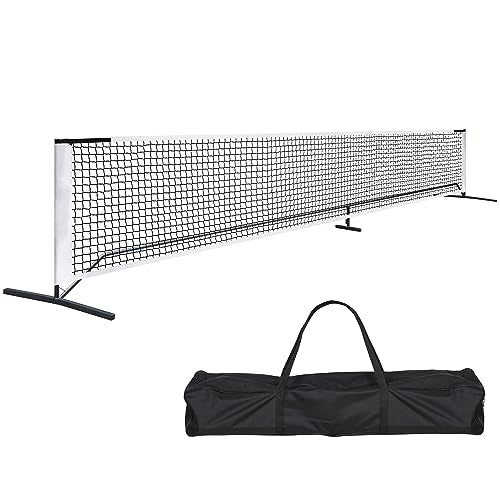 Pickleball Set with Net for Driveway, Portable Pickle Ball Net System with Stable Metal Frame and 22FT Regulation Size Net for Outdoor Indoor Game, with Carry Bag - style: Pickleball Net