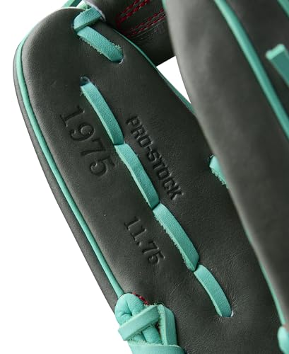 Wilson Summer 2025 A2000® Baseball Gloves - color: Charcoal/Seafoam/Red, size: Infield - 11.75"
