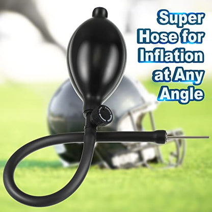 Hiboom Football Helmet Pump, Universal Helmet Inflator Hand Pump with Release Valve