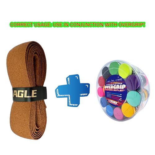 3 Pack Synthetic Leather Premium Replacement Grip Anti-Slip,Ultra-Durable,Comfort,Pickleball Tennis Badminton Replacement Grip/Grip Tape Brown