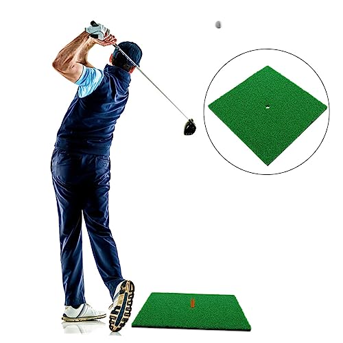 Golf Hitting Mat 30x30CM Indoor Golf Training Turf Pad Sturdy Grass Mat for Practice Suitable for Skill Levels