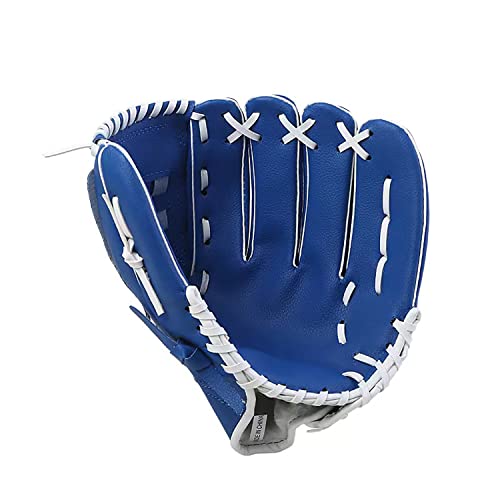 Baseball Gloves, Softball Gloves, Catcher Gloves,Suitable for Youth/Adult and Beginner Outdoor Sports Training[Right Hand Throw] - color: Blue, size: 10.5