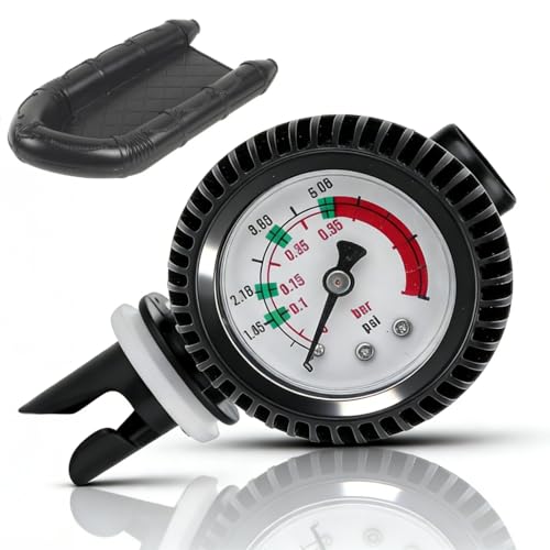 Ball Pressure Gauge, Inflatable Boat Air Gauge Inflatable Boat Barometer Pump Pressure Tester Barometer for Kayak Surfboard Raft Measuring Tool
