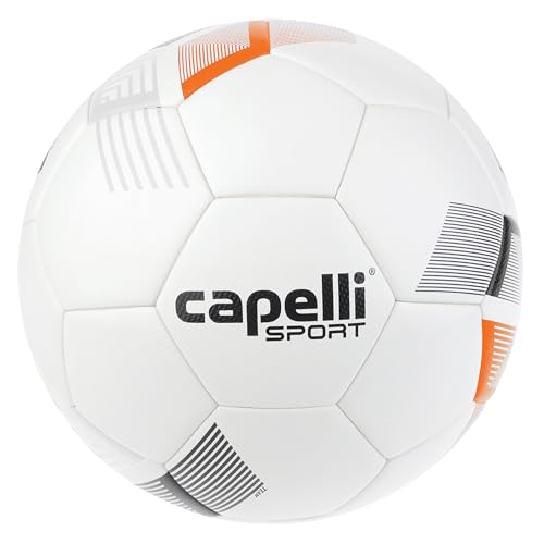 Capelli Sport Soccer Ball Size 5, Tribeca Metro Team FIFA Basic Soccer Ball for Youth and Adult Players, Outdoor and Indoor Training, Team Orange
