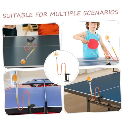 GALPADA Table Tennis Training Device Adjustable Pong Trainer for Indoor Practice and Safe Table Tennis Equipment for Individuals and Beginners