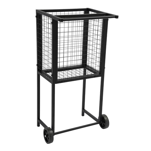 Tennis Ball Cart,Professional Rolling Tennis Cart with Practical Handle and Two Wheels,Heavy-Duty Portable Tennis Ball Holder Basket for Tennis Ball,Pickleball,Baseballs