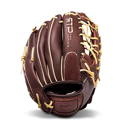 Franklin Sports Baseball Gloves - RTP Pro Adult + Kids Baseball Mitt - Outfield + Infield Gloves - size: 12.0" - Modified Trap Web