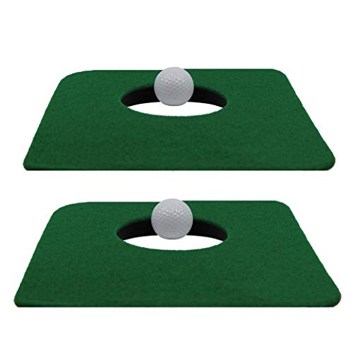 Upstreet Golf Putting Matt for Indoors, Mini Golf Set - Includes Two Mats and Two Training Balls