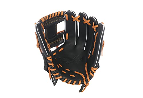 SKYLINE LEXIO LX06BK Baseball Glove for Infield Youth Adults Sports and Adult Baseball Training Competition Glove, Tanned Steer Hide Leather Glove