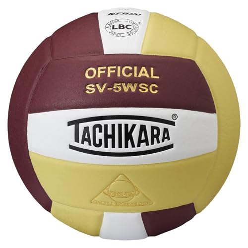 Tachikara® Sensi-Tec® SV5WSC-NFHS - color: Cardinal/White/Vintage Gold, style: Old NHFS