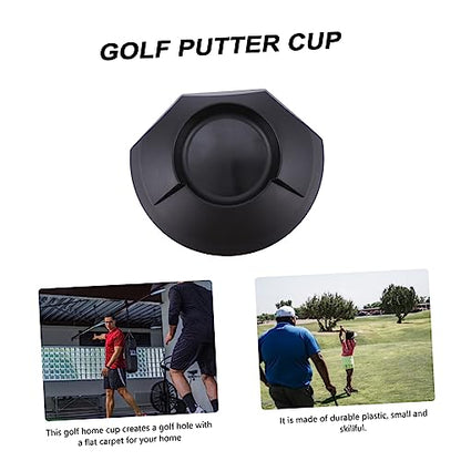 Abaodam 3Pcs Golf Putter Practice Cup Portable Putting Training Aid for Home Office Gym Lightweight Golf Disc for Perfecting Your Putting Skills Anywhere Black