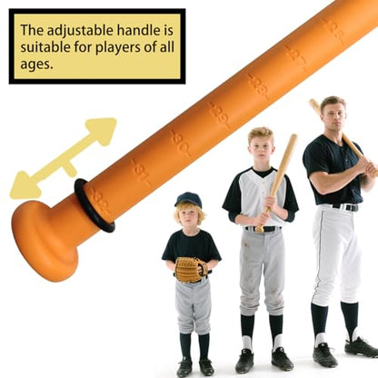 The Yellow Baseball Rope Swing Training bat Comes with 12 Training Balls and 1 bat