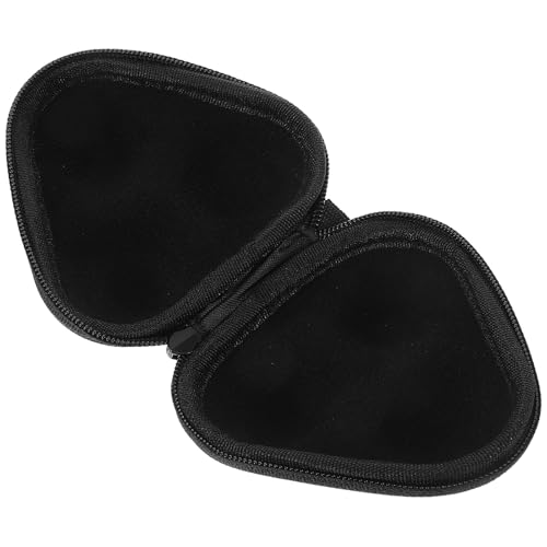 TEHAUX Portable Table Tennis Ball Storage Bag Mini Triangular Ping Pong Ball Organizer Black Outdoor Table Tennis Case