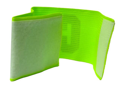 Soccer Captain Armband, Elastic Soccer Team Captain's Arm Band - color: Neon