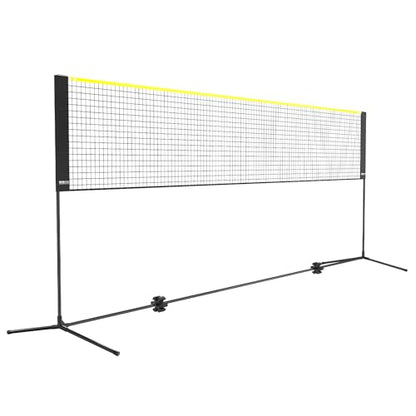VEVOR Badminton Net, Height Adjustable Volleyball Net, Wide Foldable Pickleball Net, Portable Easy Setup Tennis Net Set with Poles, Stand and Carry Bag, for Kids Backyard Game Indoor Outdoor Use - size: 14ft