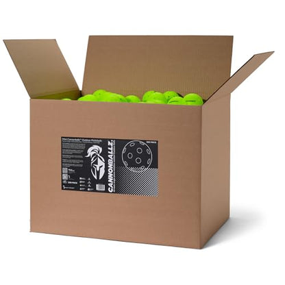 Cannonballz Outdoor Pickleball Balls, Official Ball of the UPL, Durable 40 Hole Seamless, USAPA Approved Tournament Balls for Training and Competition - size: 300 Pack