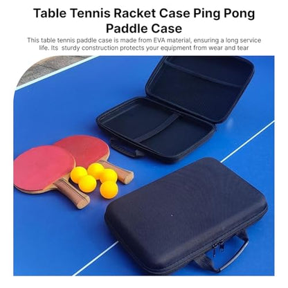 Yiju Ping Pong Paddle Case, Racket Protector MultifunctionTable Tennis Racket Case Pingpong Storage Bag EVA Hard Cover Case for Travel Outdoor Sports Gift