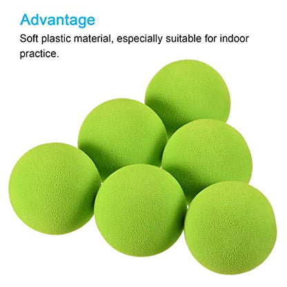 PATIKIL Golf Foam Balls, Pack Sponge Exercise Flight Swing Practice for Indoor Training - color: Green