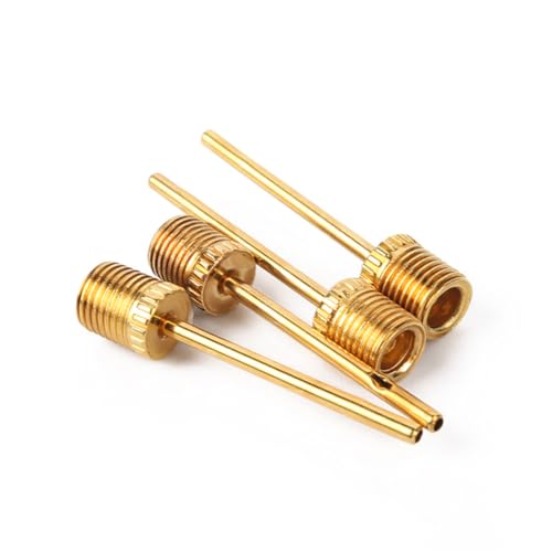 3 Pack Pump Inflating Needles,No Break Heavy Duty Air Pump Needles for Balls, Stainless Steel Body，Gold