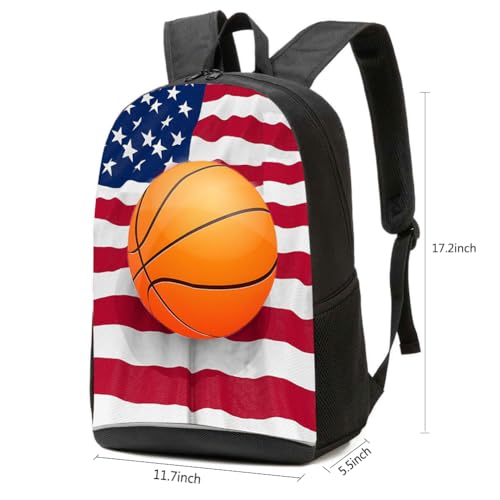 CAIWEI American Football Backpack School Bag (basketball 1) - color: Basketball 1, size: 17.2*11.7*5.5 Inch