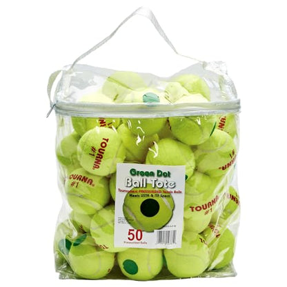 Tourna Green Dot Low Compression Tennis Balls