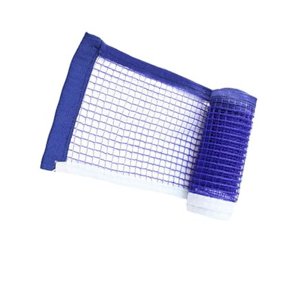 Portable Table Tennis Net Adjustable Height Outdoor Indoor Folding Design Quick Setup Rugged Weather-Resistant Durability Table Tennis Net - color: Blue Four Pack Edge